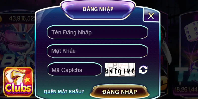 Nhấn nút đăng nhập