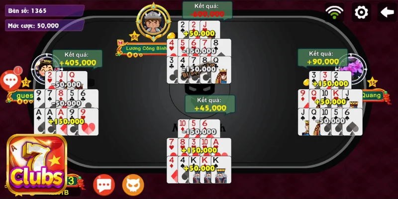 Cách so sánh điểm trong Mậu Binh